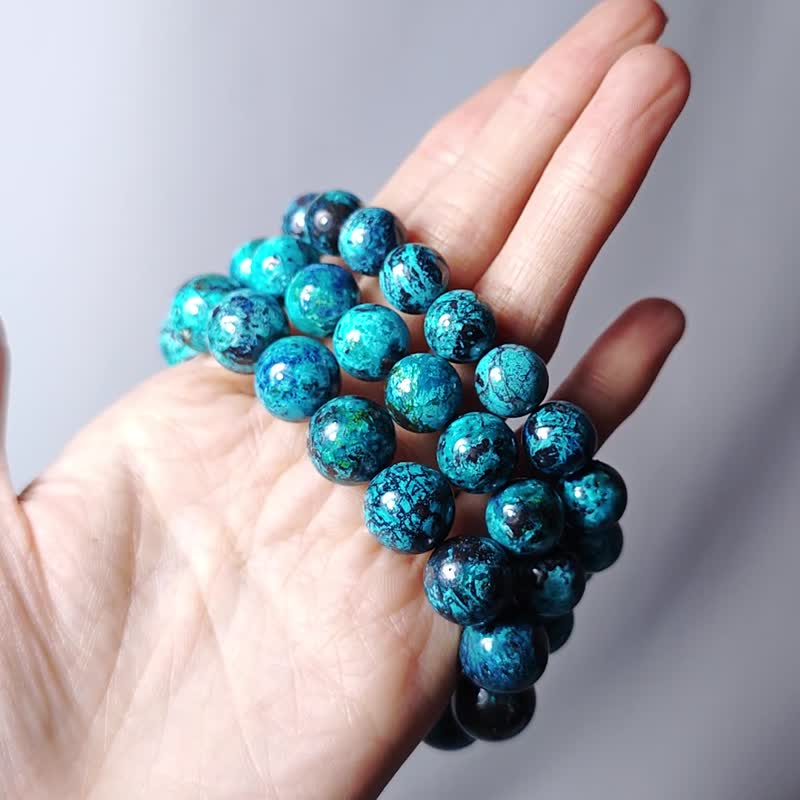 龍のエネルギーを込めたターコイズブルー 天然石 ブレスレット Import & Select - ブレスレット ターコイズ ブルー 天然石 数珠