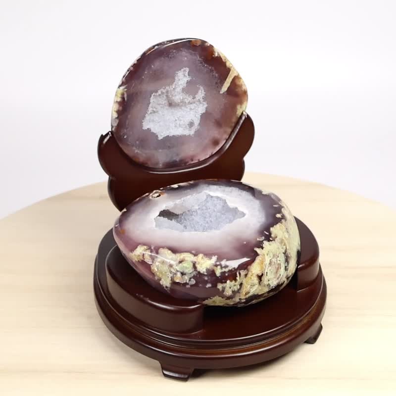 Agate Cornucopia-Polished 141310 - ของวางตกแต่ง - คริสตัล หลากหลายสี