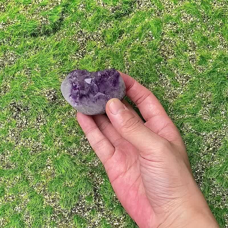 天然招財元寶造型夢幻紫晶簇 //紫水晶 財運 招貴人// 開運 療癒 - 擺飾/家飾品 - 水晶 紫色