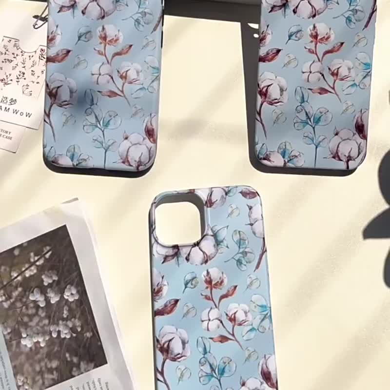 冬日祝福 菲林手繪수채화 วินเทจลม小清新iPhone保護殼 - 手機殼/手機套 - 矽膠 