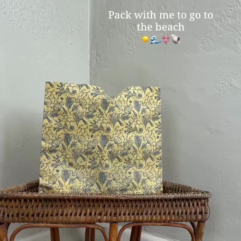 Superbee蜂蠟環保便利保鮮袋|食品袋 小號 Small - 廚具 - 棉．麻 