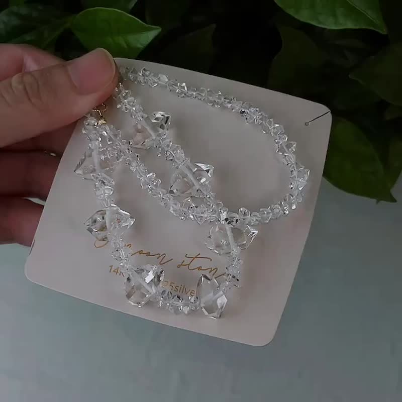 Star Diamond Galaxy Super White Translucent Diamond Ring Bracelet with Perfect Double Points - สร้อยข้อมือ - คริสตัล สีใส