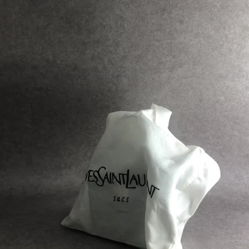 【 日本直送　名牌中古包 】Yves Saint Laurent ショルダーバッグ ブラック YSL レザー 2WAY ミニバッグ vintage ktpth7 - 側背包/斜背包 - 真皮 黑色