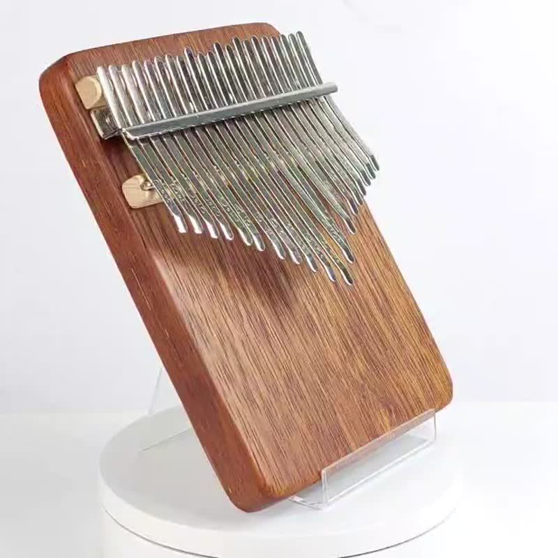 Brown Ash Wood Thumb Piano/KALIMBA/21-Tone Thumb Piano - Guitars & Music Instruments - Wood Gold