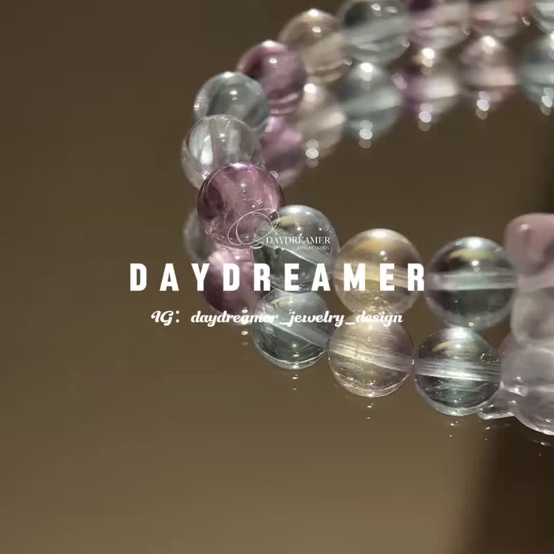 夢幻彩營石鈴鐺狐黃水晶設計款手鏈 - 手鍊/手環 - 水晶 多色