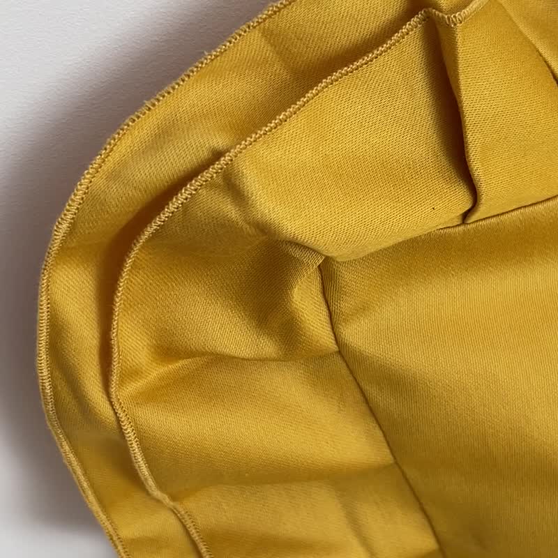 Pillowcase with Ruffles Honey, 100% Cotton Sateen,  Envelope closure - Bedding - Cotton & Hemp Orange