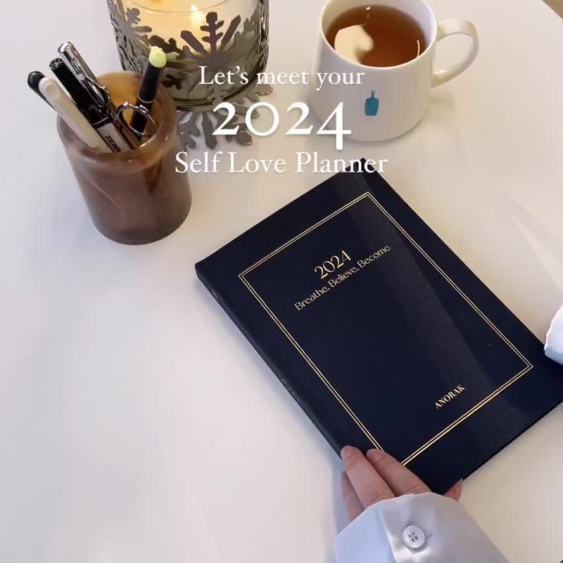 ANORAK 2024手帳 彩色A5記事 手帳 心裡健康/目標設立/習慣養成 - 筆記本/手帳 - 紙 藍色
