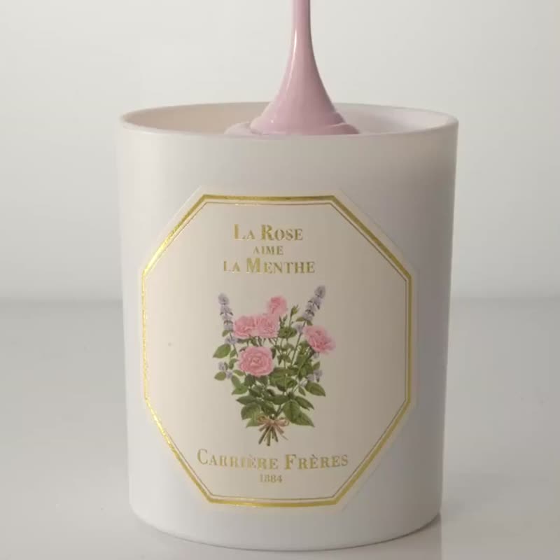 Carrière Frères 玫瑰愛薄荷香氛蠟燭 - 香氛蠟燭/燭台 - 蠟 粉紅色