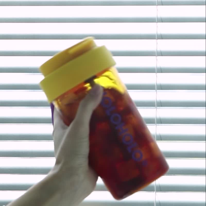 塑膠 水壺/水瓶 白色 - 【HOLOHOLO】JUMP CUP 吸管跳跳杯 ( 600ml / 6色 )