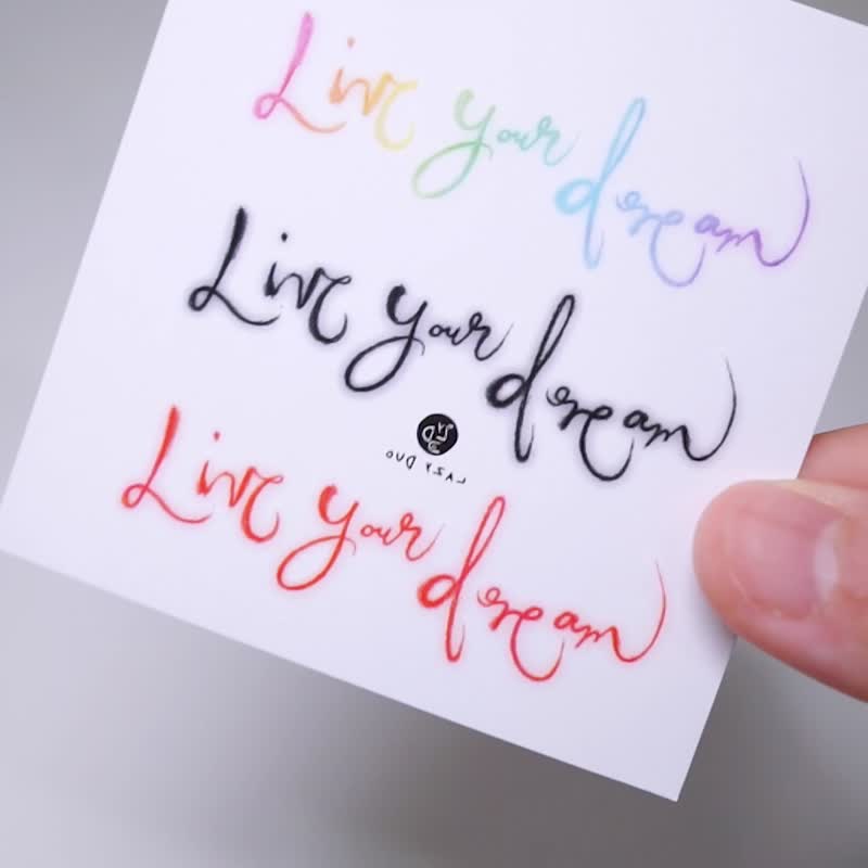 7 Rainbow Hearts Temporary Tattoo Sticker BFF Matching Lovers LGBTQ Freedom Love - สติ๊กเกอร์แทททู - กระดาษ หลากหลายสี