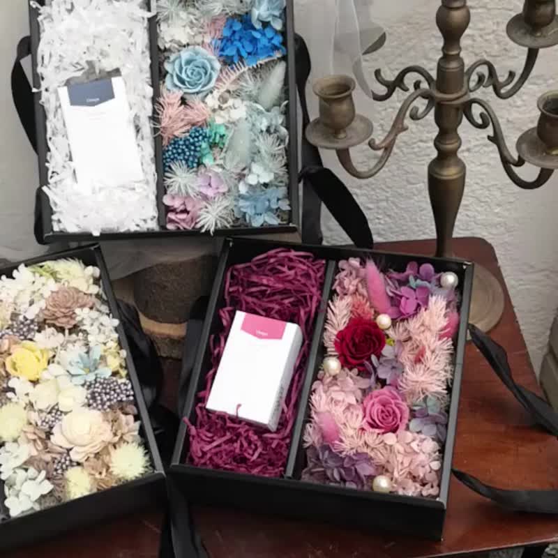 鈔票禮盒 玫瑰花盒 婚禮求婚訂婚 生日派對小物 情人節七夕 - 乾燥花/永生花 - 植物．花 多色