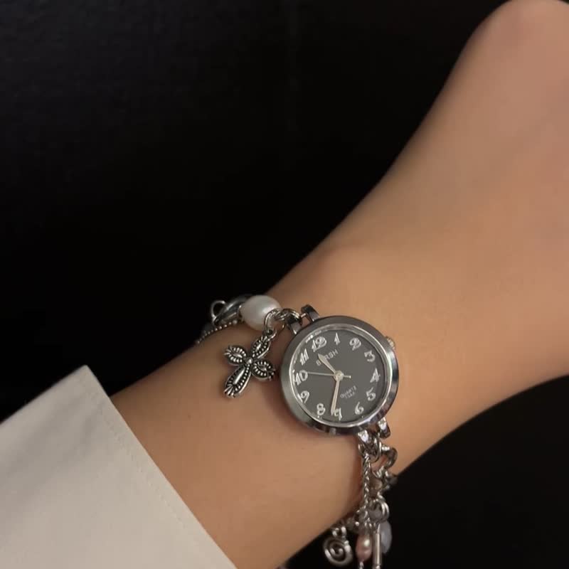 Upcycled Watch Bracelet - Beads Chain Bracelet - 手鍊/手環 - 不鏽鋼 多色