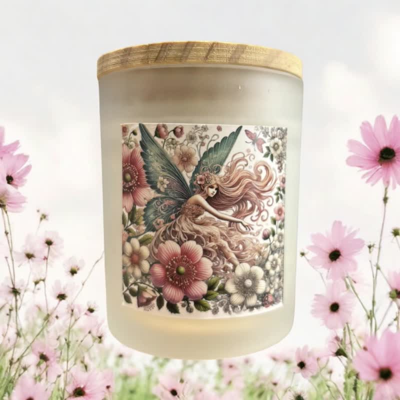 Spring time Candle Cup Natural Soy Coconut Wax - Candles & Candle Holders - Wax 