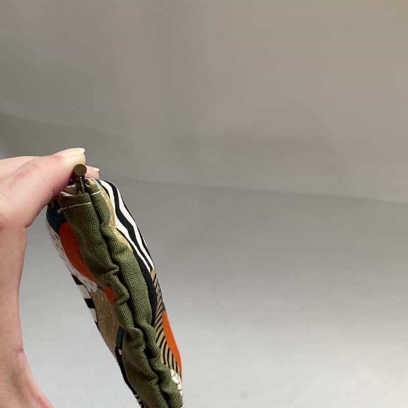 【好日手作】日式和風花布 彈口夾 小零錢包 收納包 - 零錢包/小錢包 - 棉．麻 多色