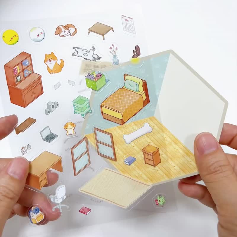3D袖珍屋貼紙 - 貼紙 - 塑膠 