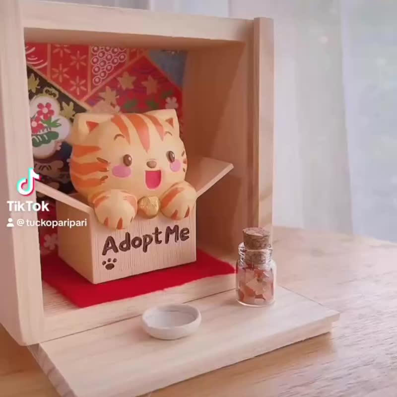 Hako Neko - Lucky Healing Cat  | Box Set Art Toy - 擺飾/家飾品 - 樹脂 多色