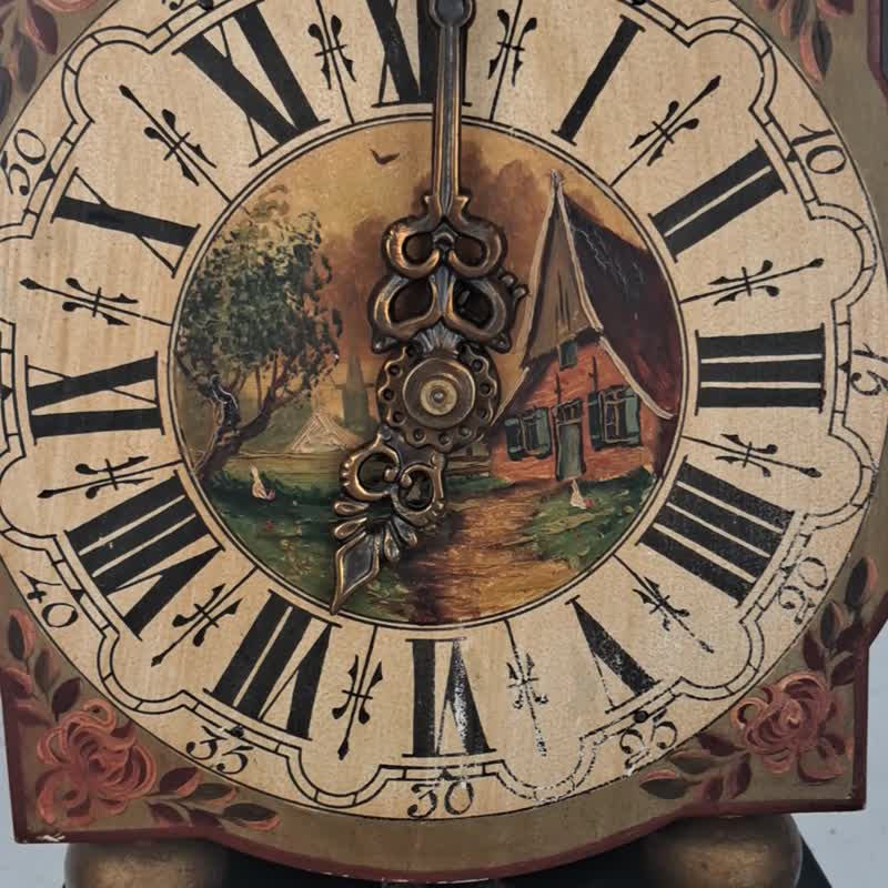 TWENTSE HORSE DUTCH VINTAGE ANTIQUE WARMINK WUBA WALL CLOCK (Junghans era) - Clocks - Wood Green