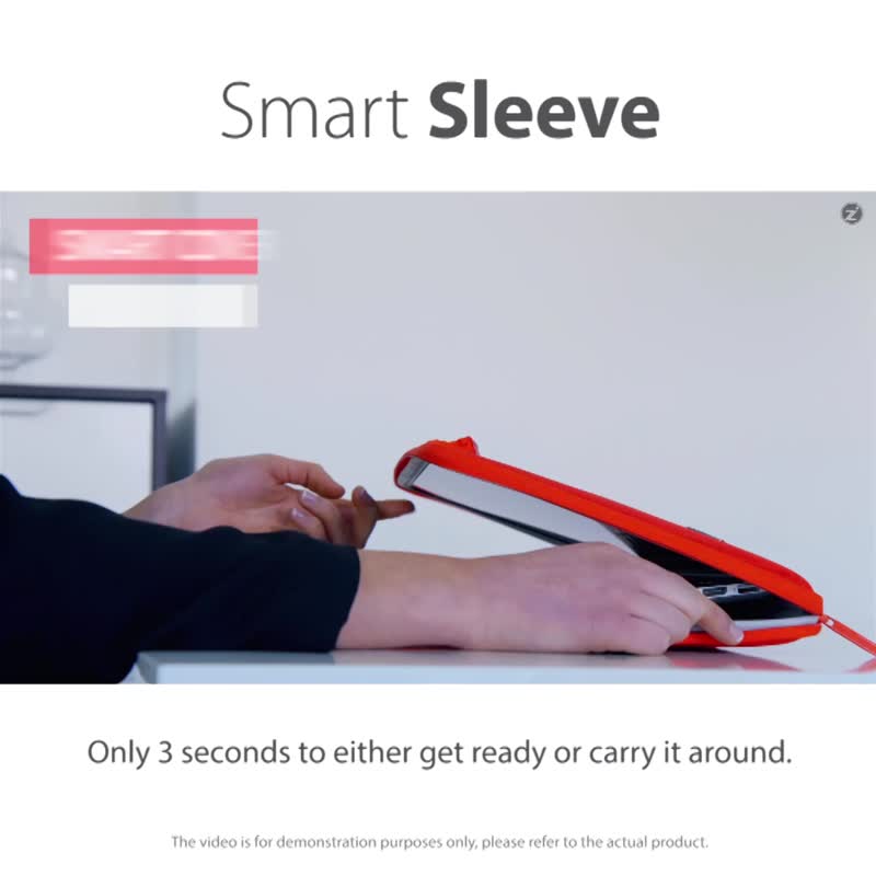 Linen Smart Sleeve ปลอกแล็ปท็อปแบบแข็งพร้อมขาตั้งสำหรับ M1/M2 MacBook 13~16นิ้ว - กระเป๋าแล็ปท็อป - วัสดุอื่นๆ ขาว
