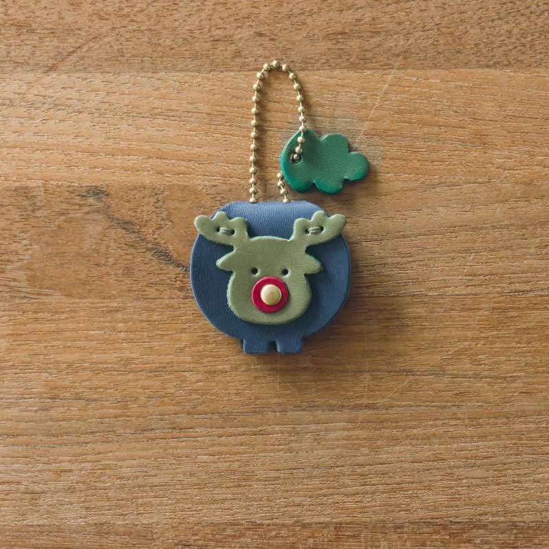 【生日送禮】小豬 你才圓滾滾 動物造型皮革集線器 / W6-036 - 捲線器/電線收納 - 真皮 多色