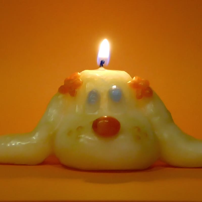 わんわん  オレンジドッグ - 香氛蠟燭/燭台 - 其他材質 橘色