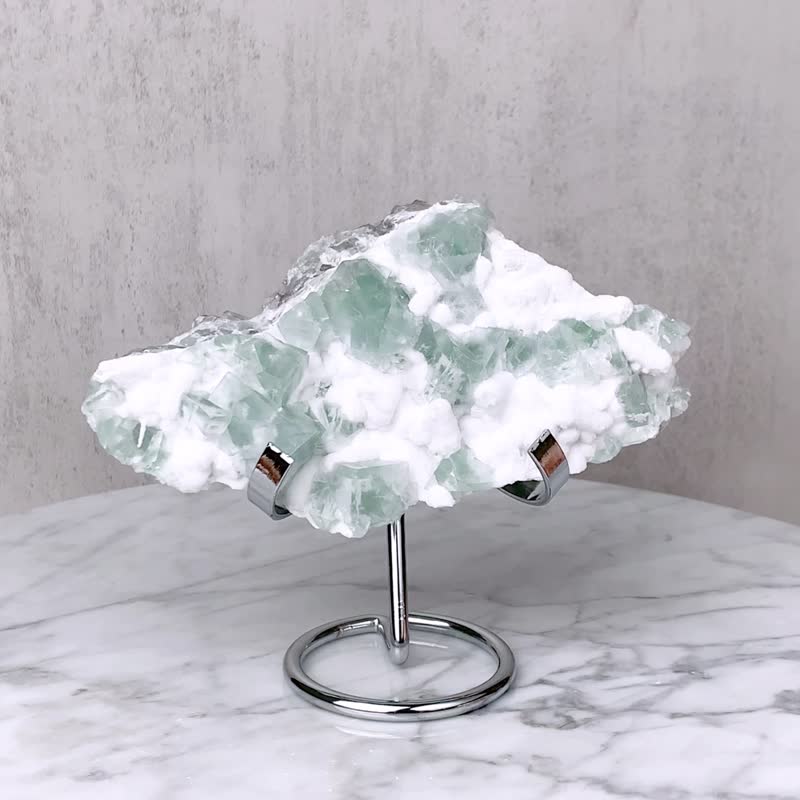 Collectible Snow Green Stone// Sugar Snow // Inner Healing and Relief of Tension // Free Base - Items for Display - Crystal Green