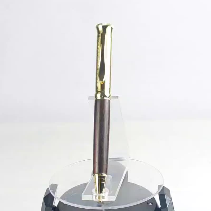 Big leaf rosewood rotating ball pen/handmade ball pen/KOBE handmade pen - ปากกา - ไม้ สีแดง