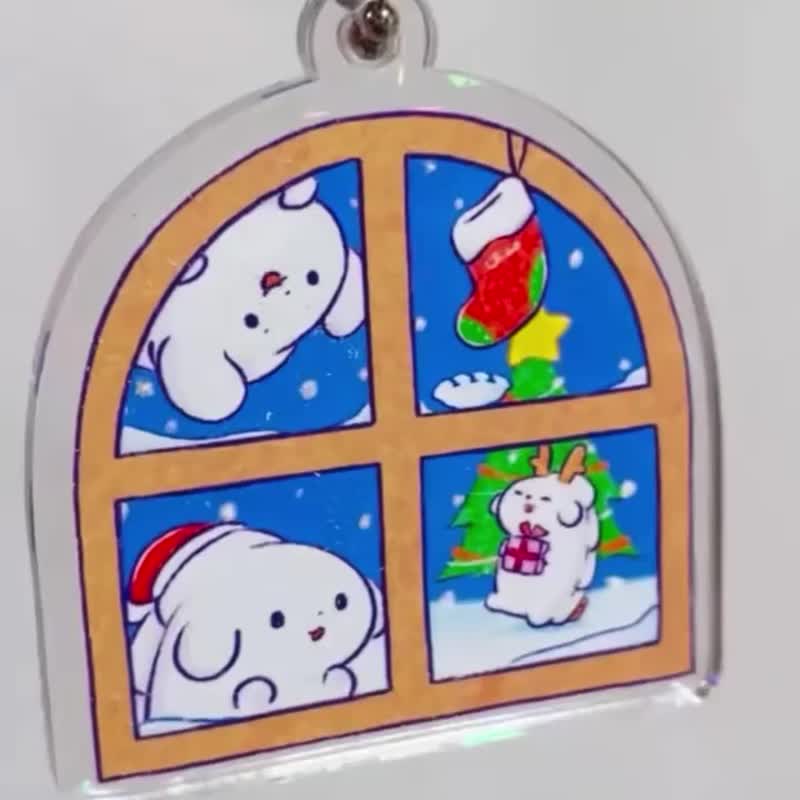 聖誕限定 隨機款ちゃおさん壓克力鑰匙圈 - 鑰匙圈/鑰匙包 - 壓克力 