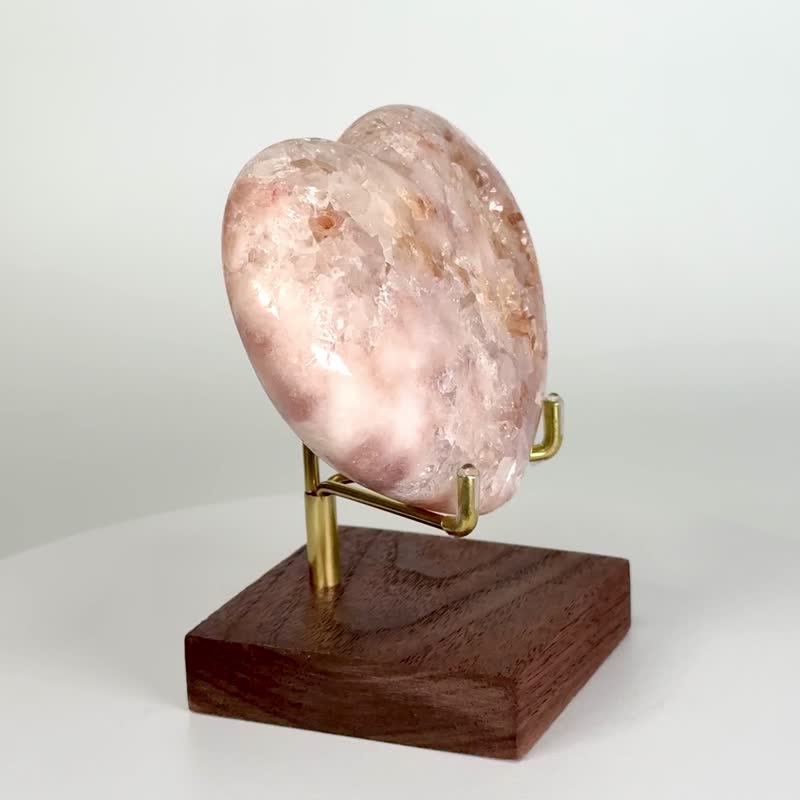 莫蘭迪瑪瑙愛心 830348 - 擺飾/家飾品 - 水晶 粉紅色