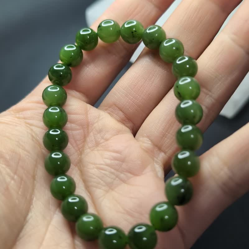 [Customized Products] Hotan Jasper, Hotan Jade, Xinjiang Jasper, Russian Jasper Bracelet, Natural - Bracelets - Jade 