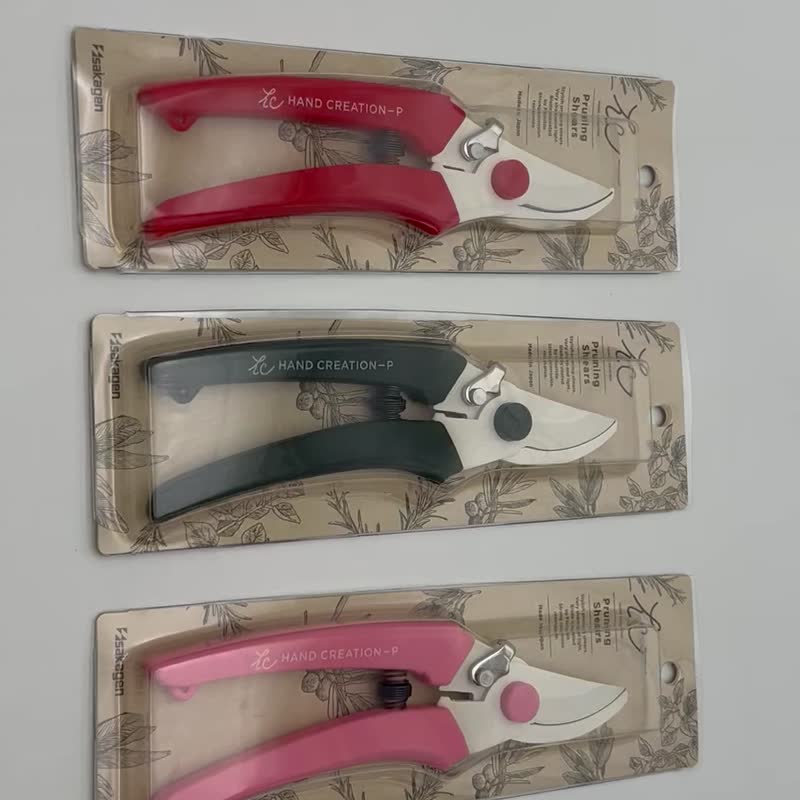Japan's Sakagen Banyuan floral scissors hand-made white-edged scissors/3 colors in stock in Taiwan - อื่นๆ - โลหะ หลากหลายสี