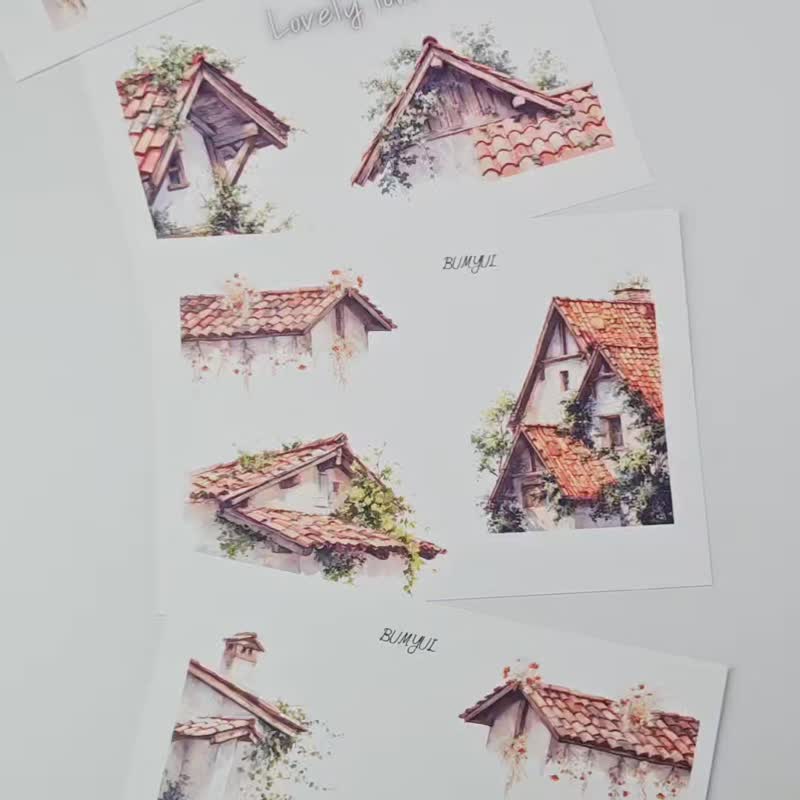 Country Package Set - กระดาษโน้ต - กระดาษ หลากหลายสี