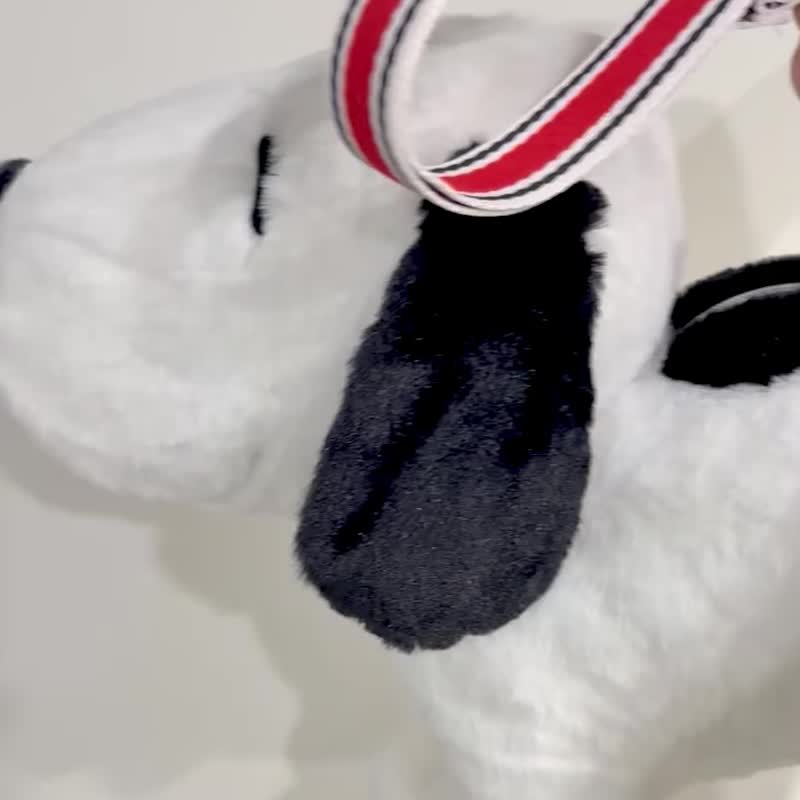 Snoopy 史努比玩偶提袋 史奴比側背包包 - 側背包/斜背包 - 聚酯纖維 白色