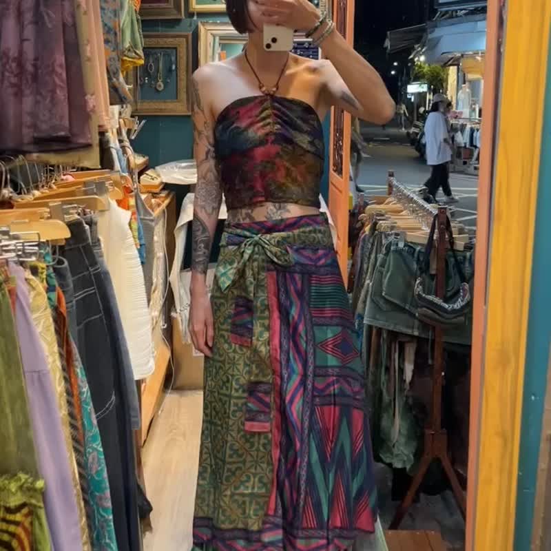 喜迎瑤 尼泊爾 一片裙 多種穿法 吊帶裙 連身裙 民族風 嬉皮 背心 - 洋裝/連身裙 - 其他材質 多色