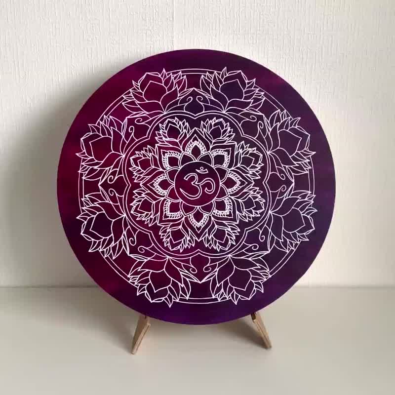 はち✨隠れ神金文字チャクラ絵画 チャクラサンバラ タングカ | チベットアート 神聖な結びつきと