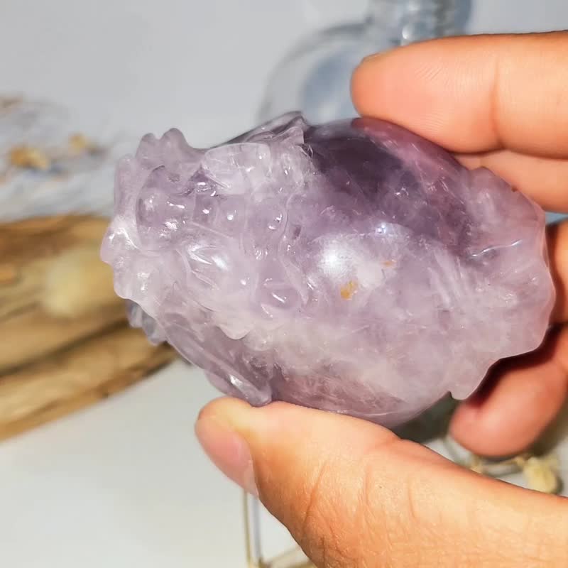 紫水晶大龍龜 - 擺飾/家飾品 - 水晶 紫色