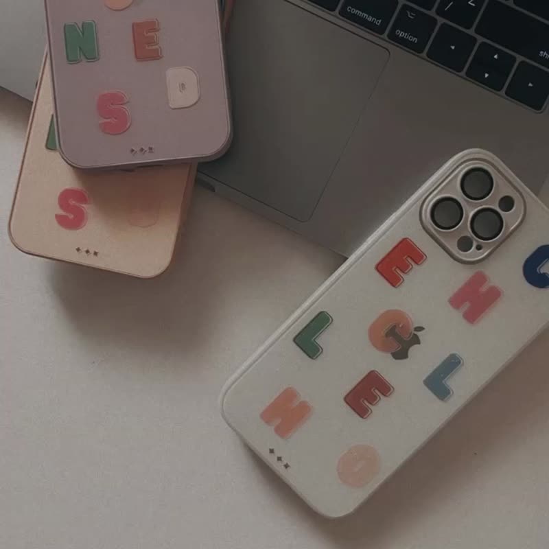 iPhone CASE | 簡約自製字母手機殼 | LUKO獨家客製化 - 手機殼/手機套 - 其他材質 