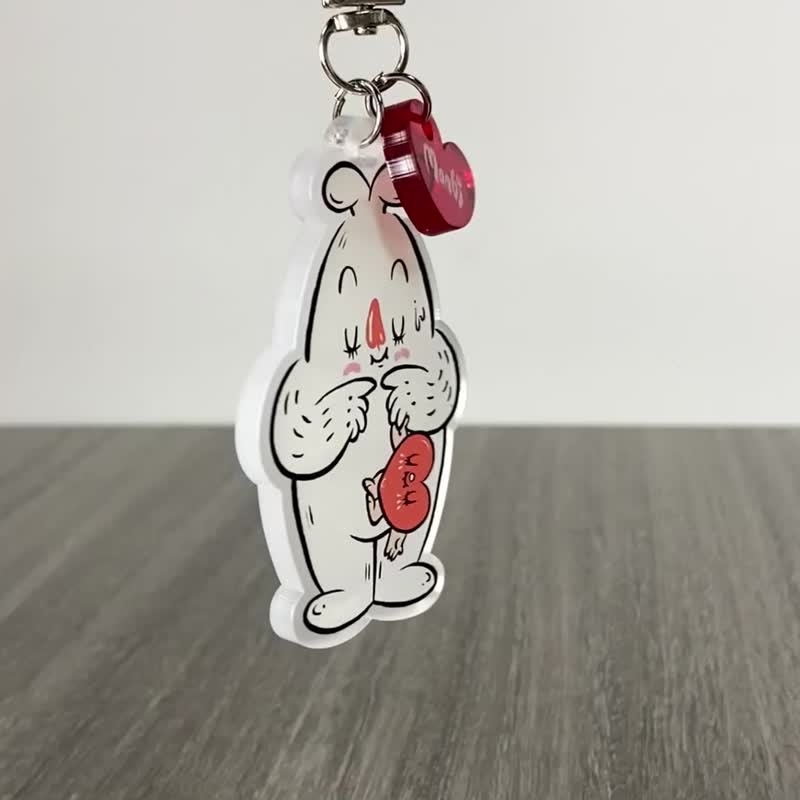 Monbi - Missing You 鎖匙扣 - 鑰匙圈/鑰匙包 - 壓克力 透明