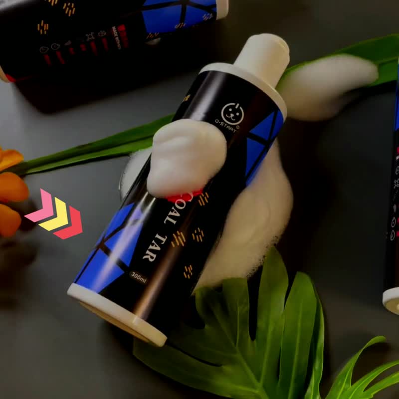 【毛孩健康禮-狗貓保健品】U-START裕達寵物×洗膚樂×煤焦油×蘆 - 其他 - 濃縮/萃取物 黑色