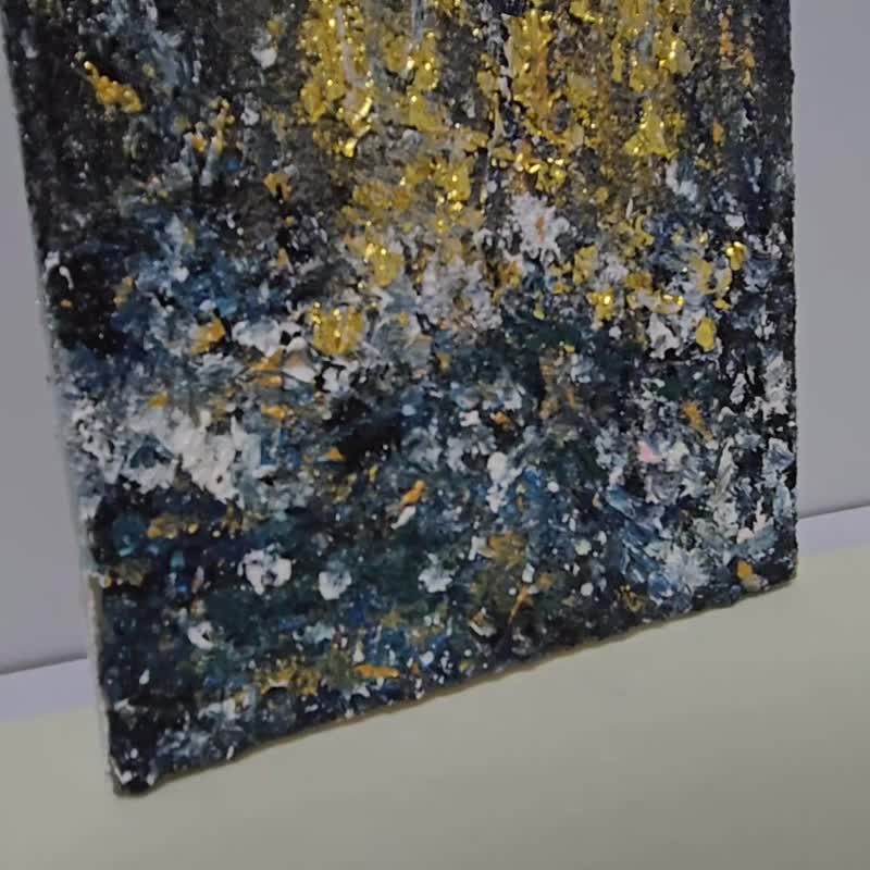 壓克力畫/丙烯肌理藝術創作【灑落】原創手作/送禮20×20裝飾畫 - 擺飾/家飾品 - 壓克力 