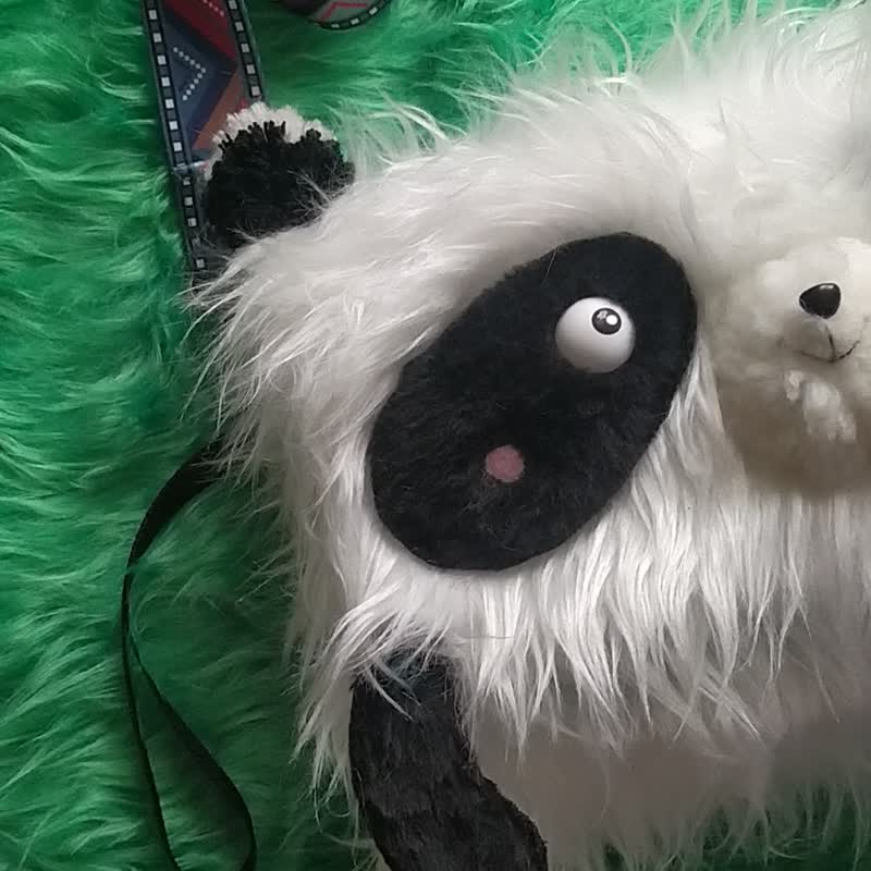 Shoulder bag Panda - 手拿包 - 其他材質 白色
