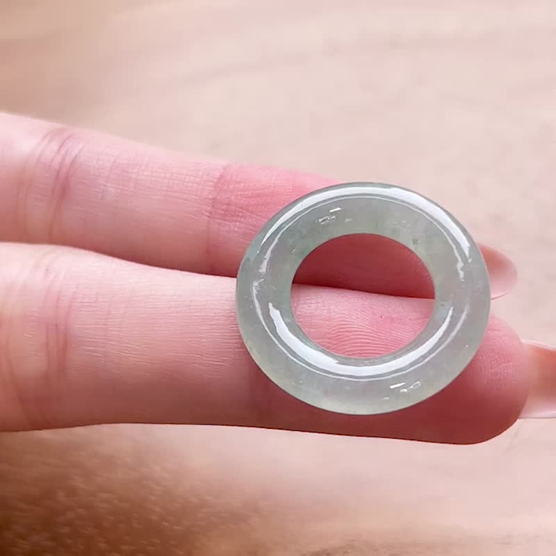 Ice Jadeite Ring Pendant | Natural A Jadeite | Gift