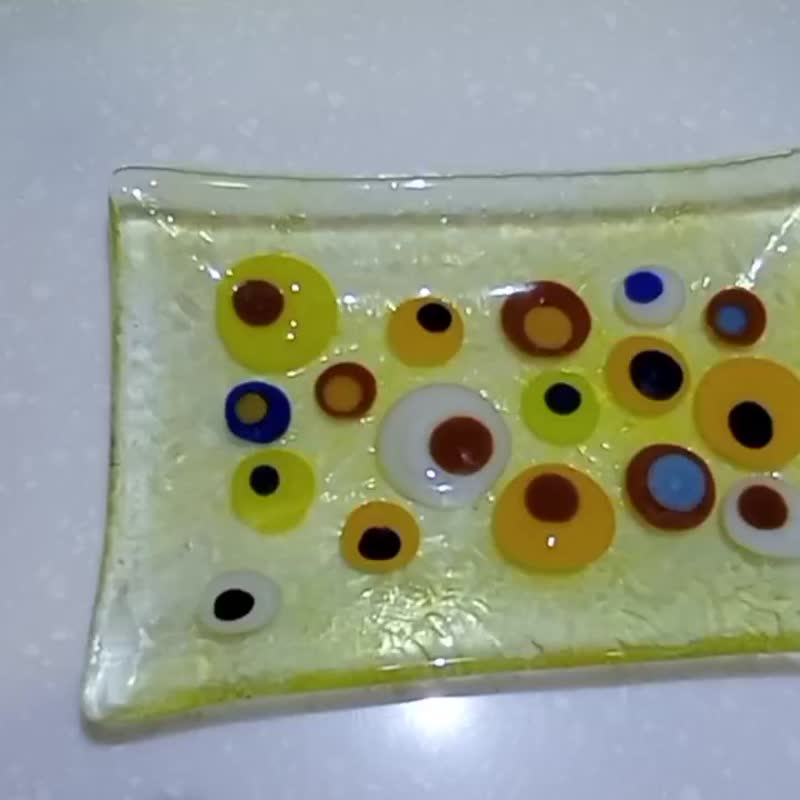 圈圈系列C - 盤子/餐盤 - 玻璃 多色