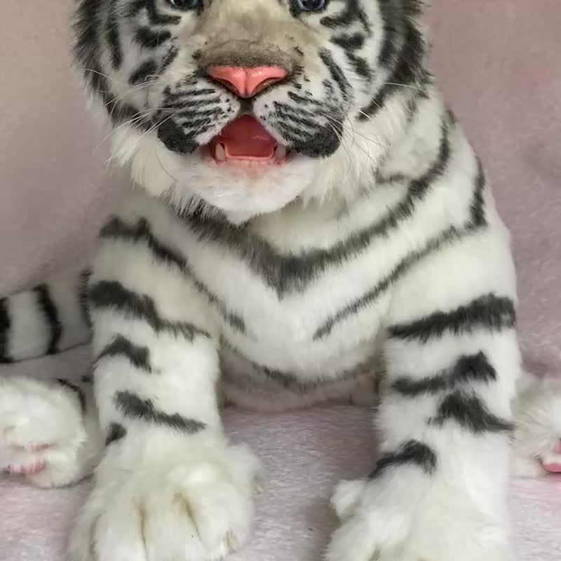 ホワイトタイガーのリアルなおもちゃ - ショップ NatalyaPushkarevaToy