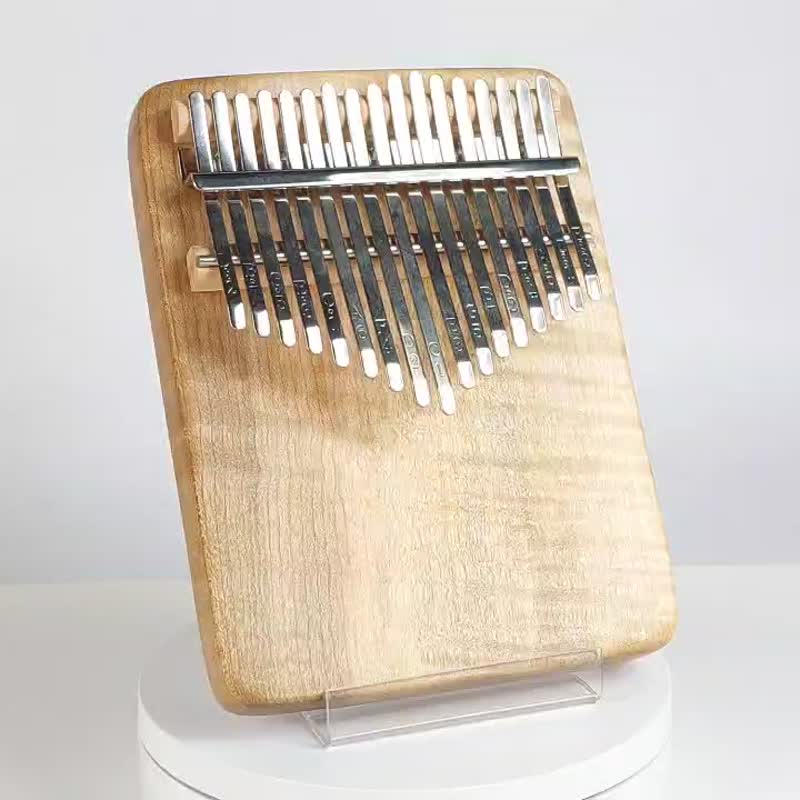 North American Hard Maple (Flash Flower) Thumb Piano/17-tone Thumb Piano/KALIMBA - กีตาร์เครื่องดนตรี - ไม้ สีทอง