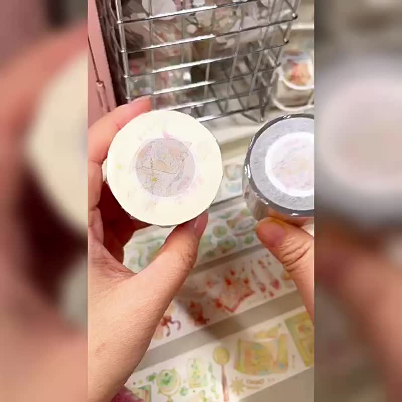 半眠日記 PET 和紙膠帶 台灣製 10米卷 - 紙膠帶/和紙/PET - 其他材質 多色