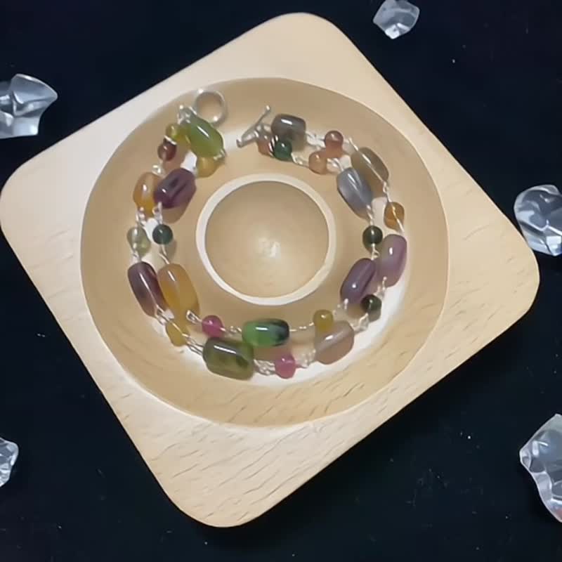 彩虹碧璽 - 手鍊/手環 - 水晶 