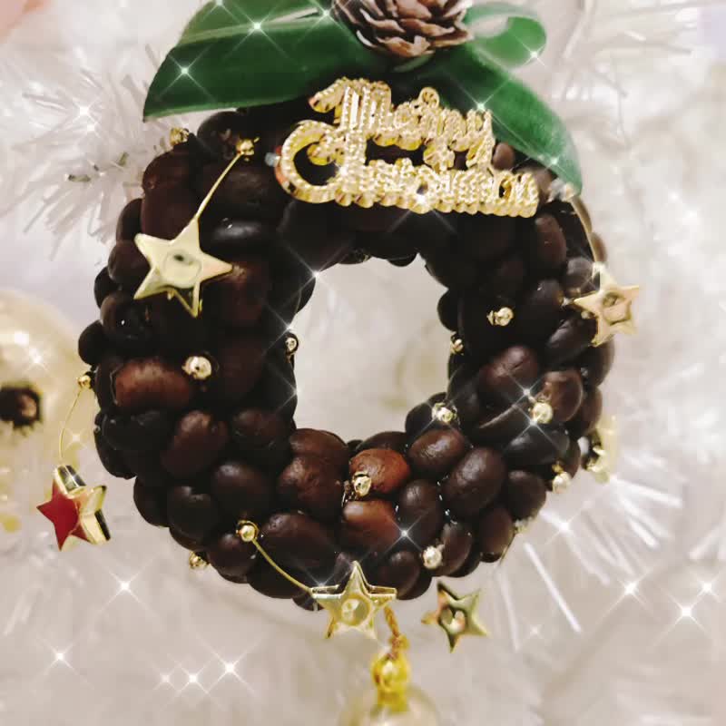 聖誕咖啡豆花環 - 擺飾/家飾品 - 新鮮食材 