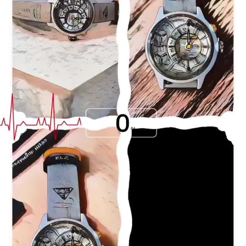 ELZ-Generator THE SKETCH - Men's & Unisex Watches - Stainless Steel Gray