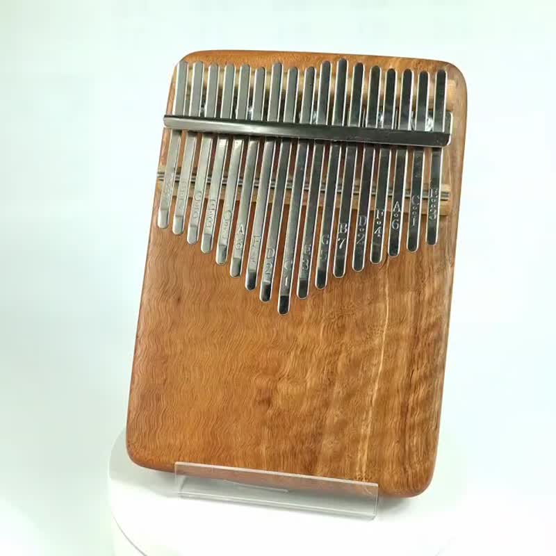 龍眼木(閃花)拇指琴/17音拇指琴/KALIMBA - 吉他/樂器 - 木頭 咖啡色