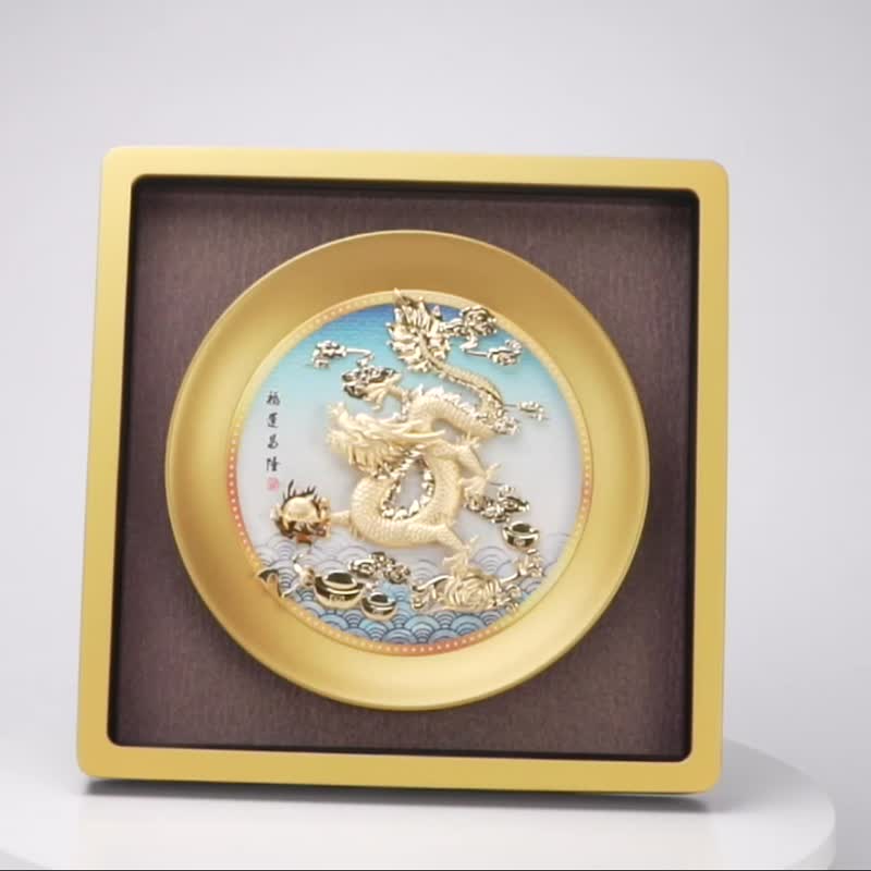 福運昌隆│同僚の昇進、上司の昇格、開店・開業祝い│クリスマスギフト - 置物 - 24Kゴールド ゴールド